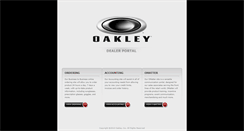Desktop Screenshot of dealers.oakley.com